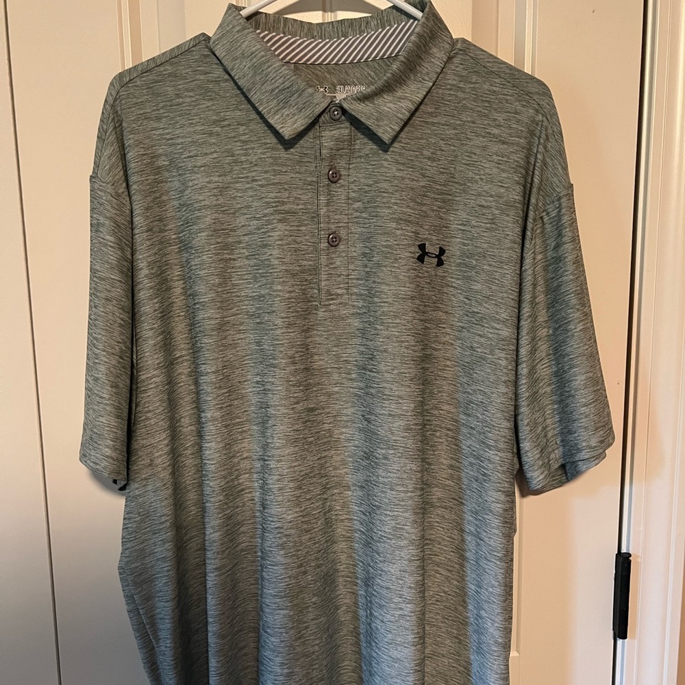 UA gray polo